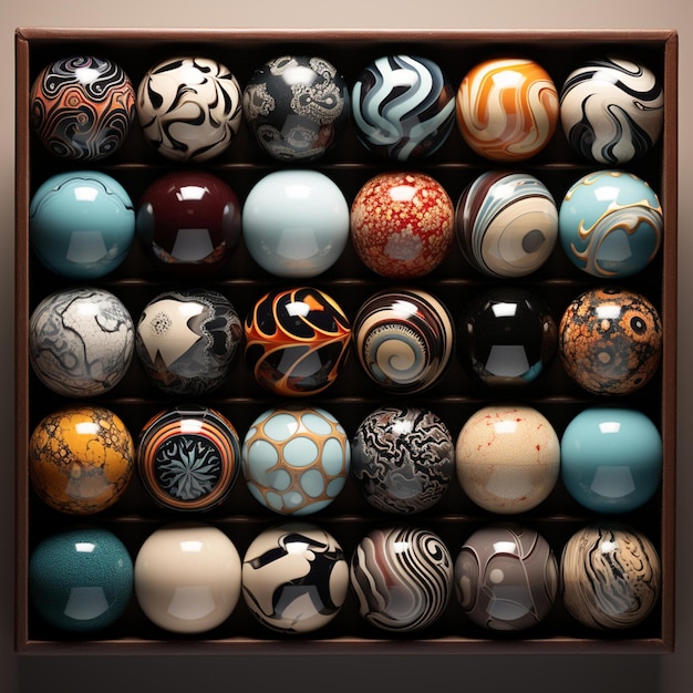 Illustration of a set of popular sports balls