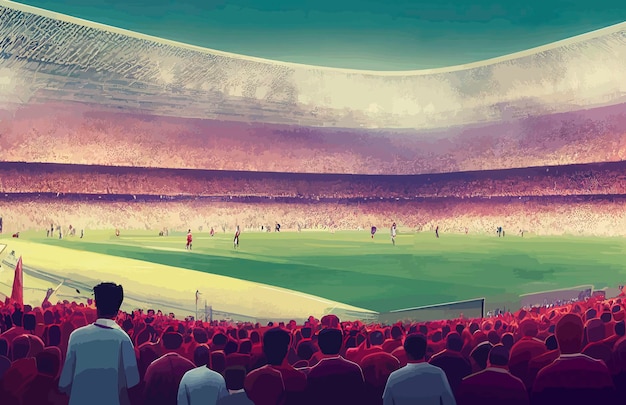 Illustration of the soccer world cup qatar 2022