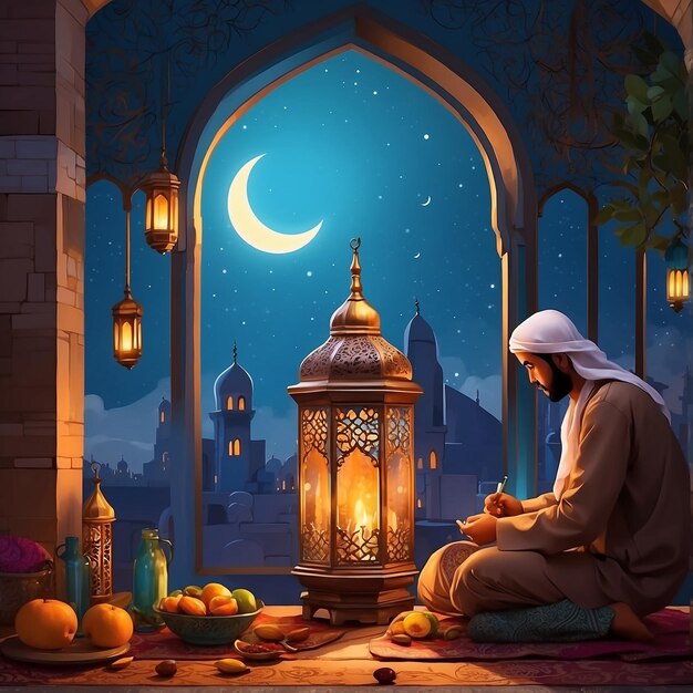 Illustration that Represents Ramadhan