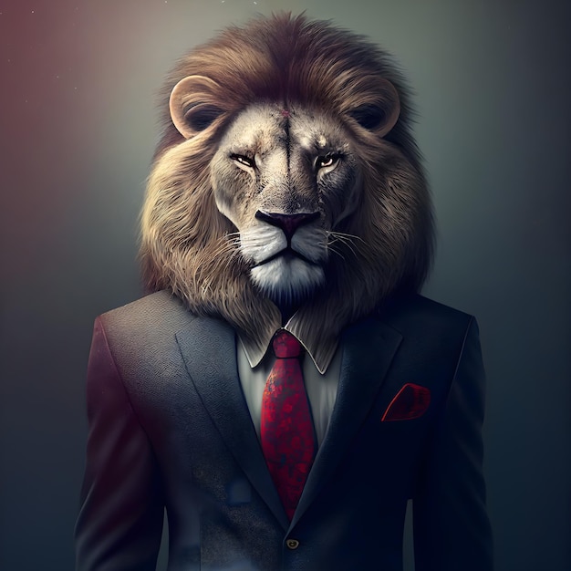 Illustration wallpaper lion business