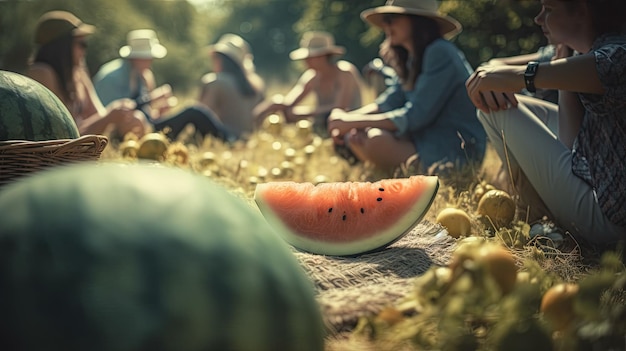 Illustration of World Melon Day