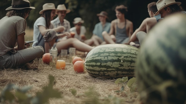 Illustration of World Melon Day