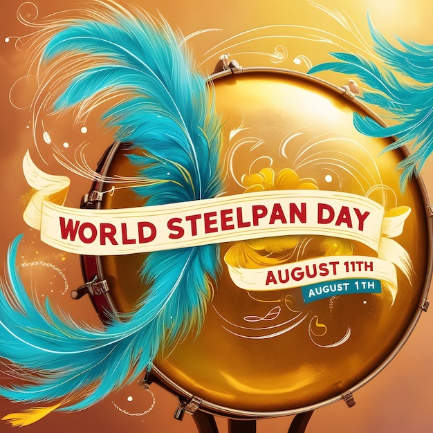 illustration for world steelpan day