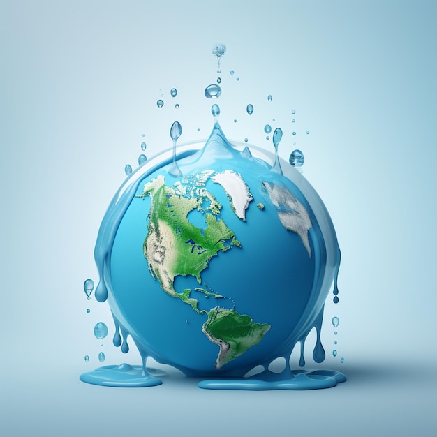 An illustration of world water day concept