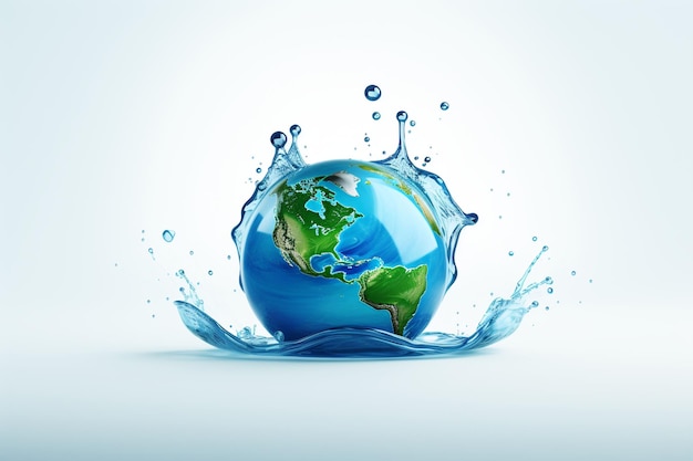 An illustration of world water day concept