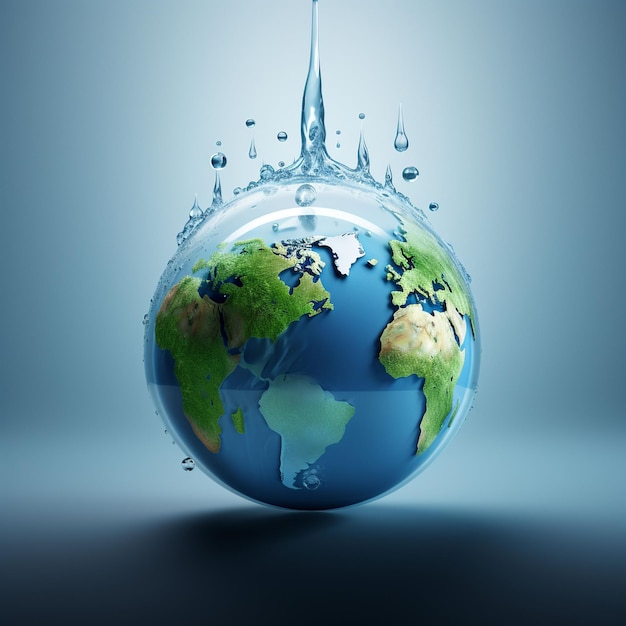 An illustration of world water day concept