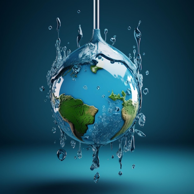 An illustration of world water day concept