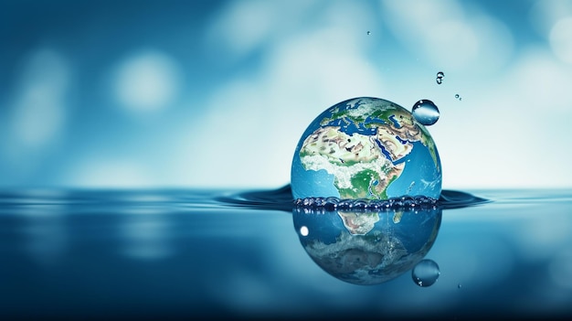 An illustration of world water day concept