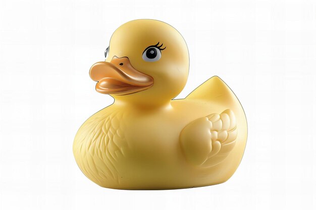 Illustration of yellow rubber duck clipart isolated on white background high resolution photo pro