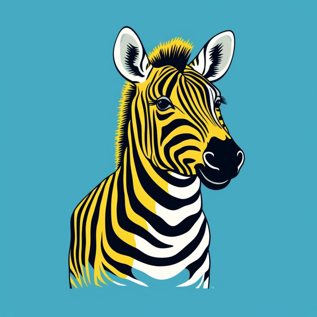 illustration of a zebra