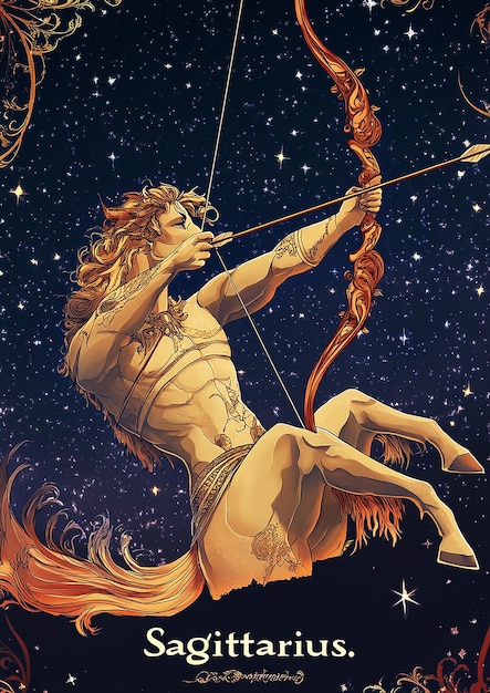 Photo illustration of the zodiac sagittarius