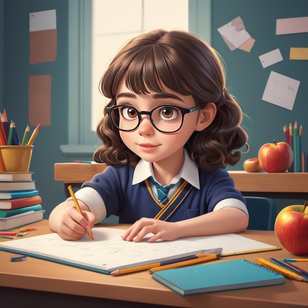 Illustrations back to school