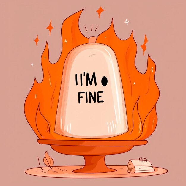 Photo im fine burning candle illustration