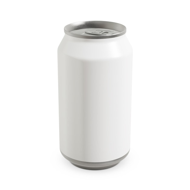 An image of a Aluminium Can isolated on a white background