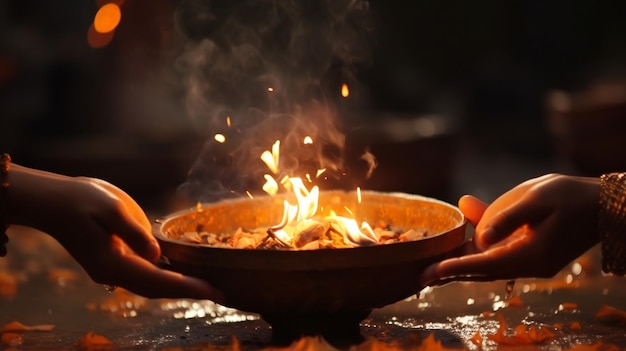 An image of ancient religious ceremonies or rites performed to welcome the new year hd religious c