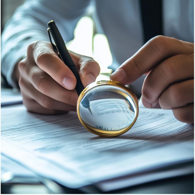 Photo image of an auditor verifying compliance with regulatory standards