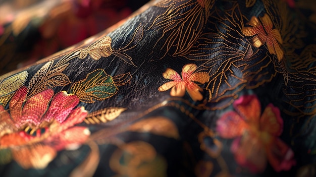 Image of batik cloth motif background image