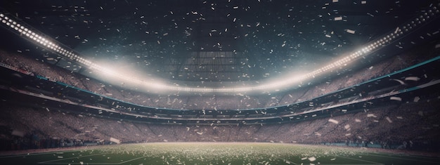 Image of Big soccer stadium generative AI