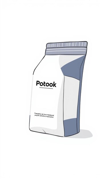 Photo an image of a bottle product mockup on a white background