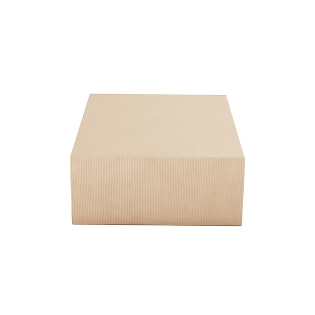 a image of a brown Corrugated Cardboard Box isolated on a white background