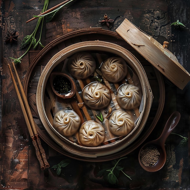 Image of Chinese food that Xiao Long Bao and good apply for book menu