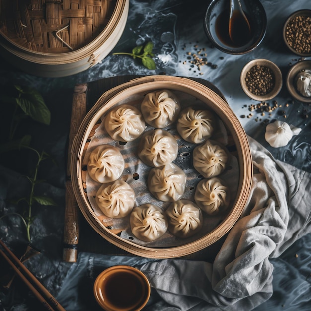 Image of Chinese food that Xiao Long Bao and good apply for book menu