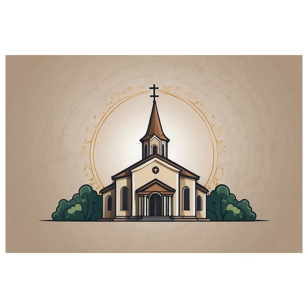 image of a church icon design