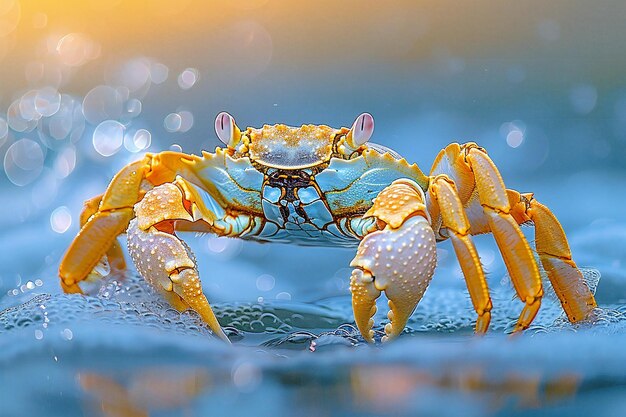 An image of a crab in the ocean high quality high resolution