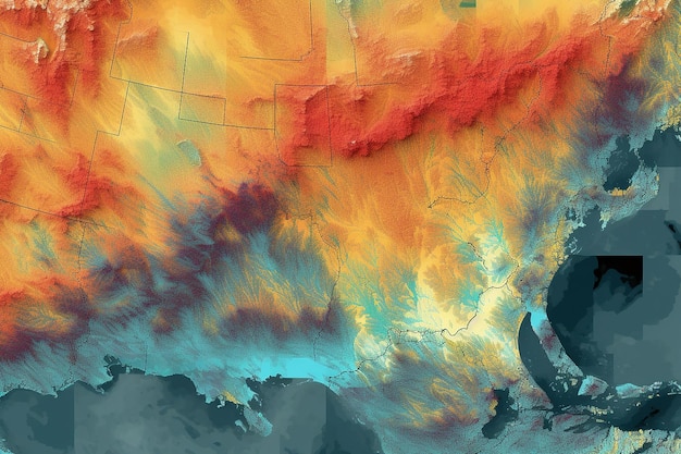 Image Depicting Spatial Analysis with Geographic Data