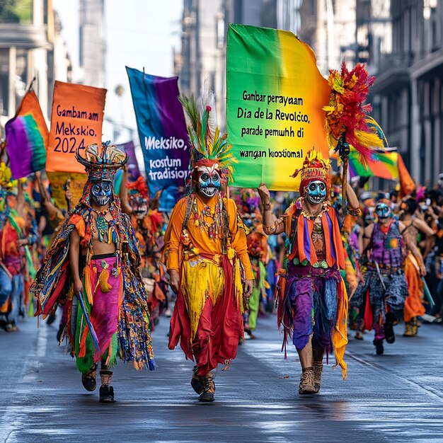 Photo image of the dia de la revolucion celebration