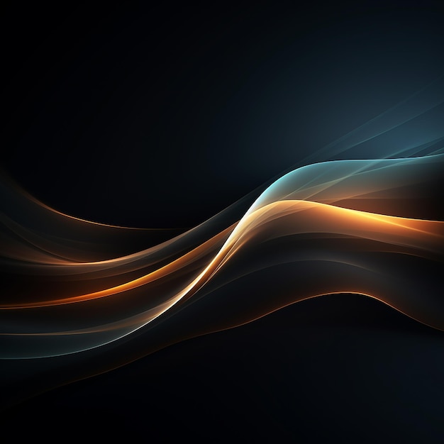 The image features an abstract dark background with some smooth lines