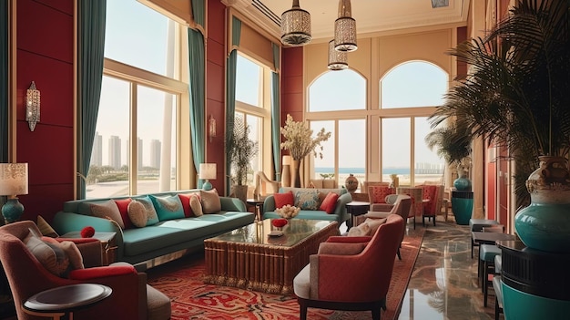 image of the grand dubai hotel living room