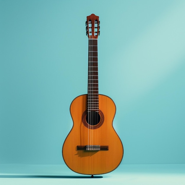 Image of guitar isolated on background