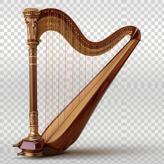 Image of harp isolated on background