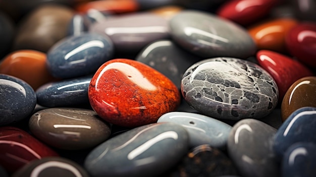 An image of heated stones used in a hot stone massage