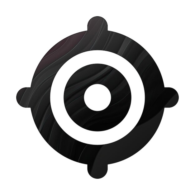 Image icon location crosshairs Dark Black Waves Background