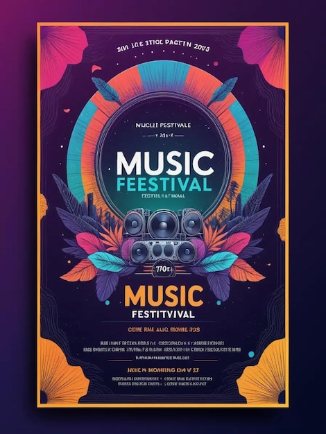 Photo image of live music poster template ideas