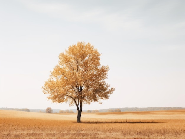 an image of a lone tree in a field