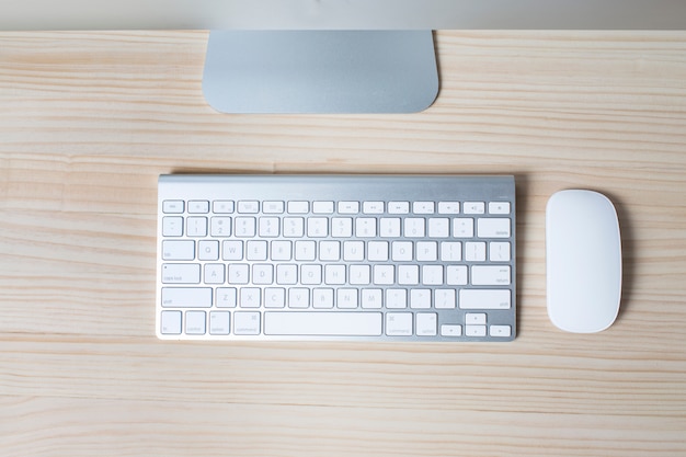 Image of man's hands typing. Selective focus