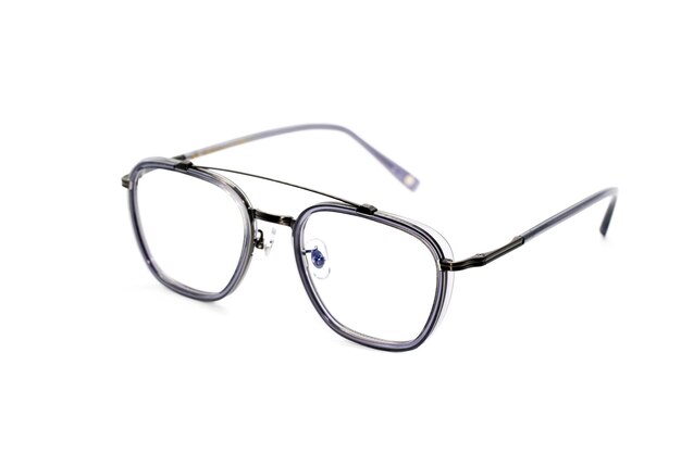 Image of modern fashionable spectacles isolated on white background Eyewear Glasses