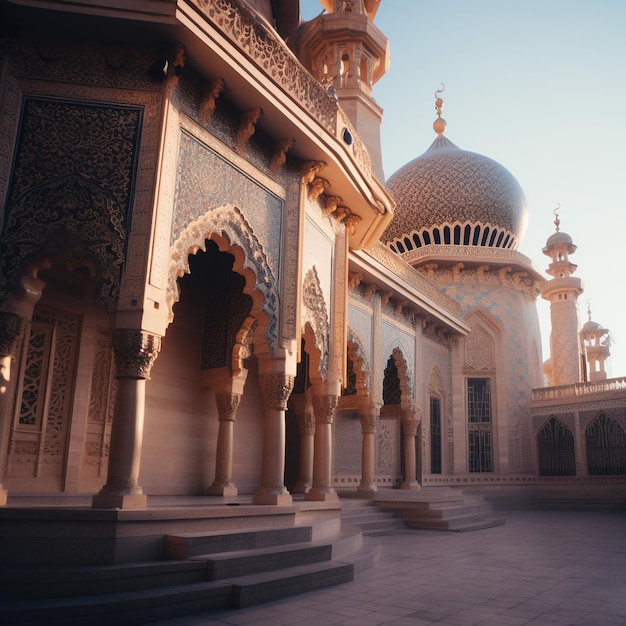 image of a mosque spiritual devout celebratory ornate