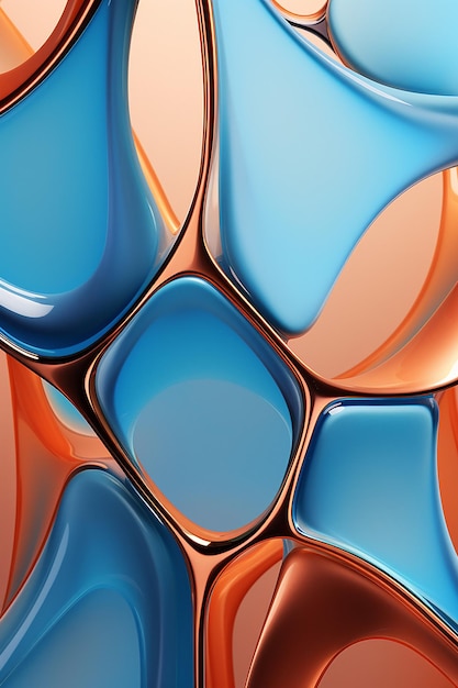 image of a pattern with colors in the style of rendered in cinema4d