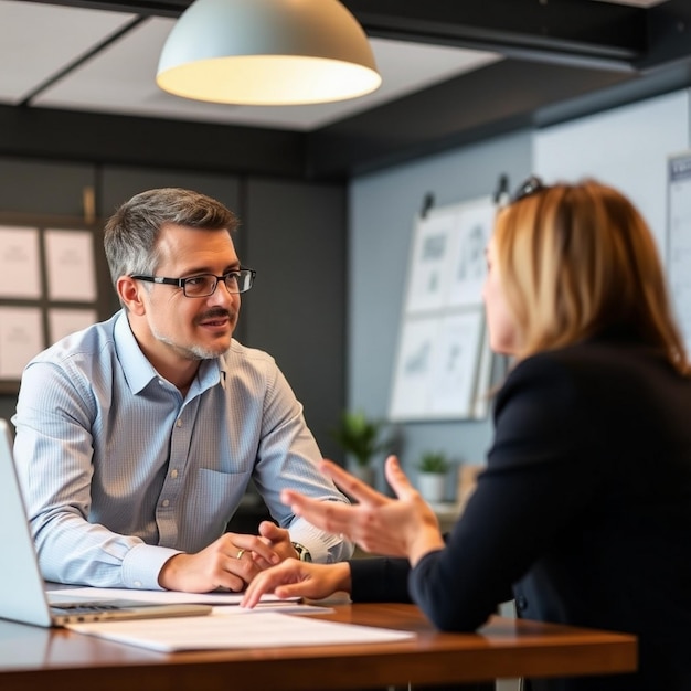 Photo image of a person discussing tax planning strategies with a client