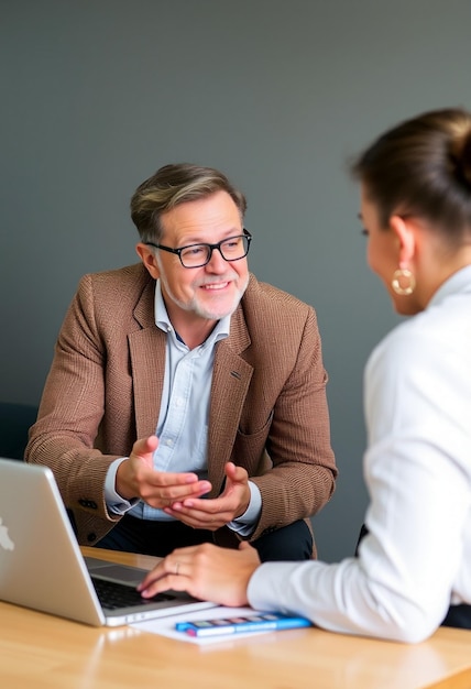 Photo image of a person discussing tax planning strategies with a client