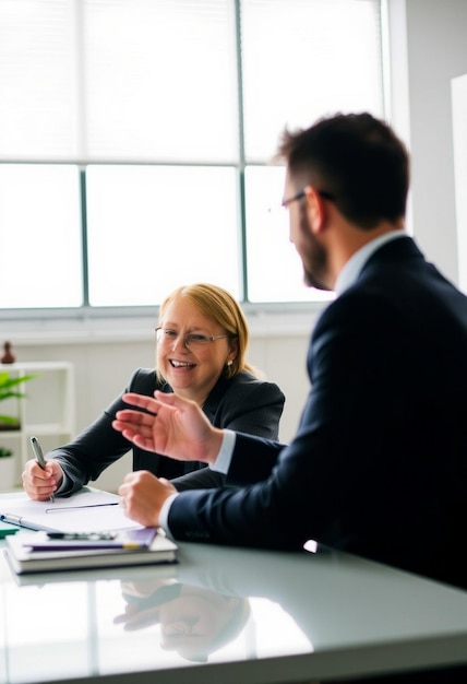 Photo image of a person discussing tax planning strategies with a client