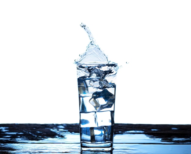 The image of pouring drinking water into a glass