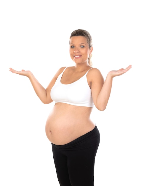 Image of pregnant woman showing her belly