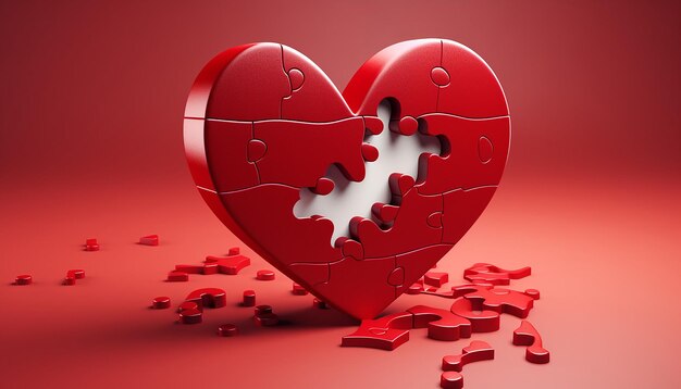 Image of puzzle pieces forming a heart