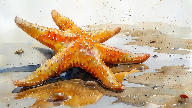 An image of a starfish on the sands of a beach