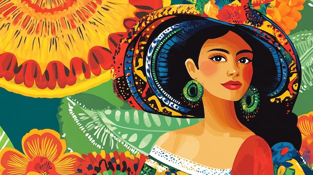 Photo image symbols and traditions of hispanic heritage month